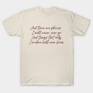 Carolina Lyrics T-Shirt